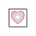 Picture of Heart Rainbow II _GroupedProduct_Square_Mini_ _GroupedProduct_Square_Canvas_Framed_