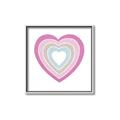 Picture of Heart Rainbow II _GroupedProduct_Square_Mini_ _GroupedProduct_Square_Canvas_Framed_