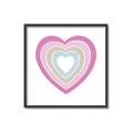 Picture of Heart Rainbow II _GroupedProduct_Square_Mini_ _GroupedProduct_Square_Canvas_Framed_