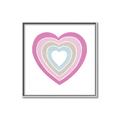 Picture of Heart Rainbow II _GroupedProduct_Square_Mini_ _GroupedProduct_Square_Canvas_Framed_