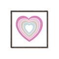 Picture of Heart Rainbow II _GroupedProduct_Square_Mini_ _GroupedProduct_Square_Canvas_Framed_