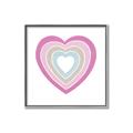 Picture of Heart Rainbow II _GroupedProduct_Square_Mini_ _GroupedProduct_Square_Canvas_Framed_