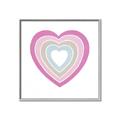 Picture of Heart Rainbow II _GroupedProduct_Square_Mini_ _GroupedProduct_Square_Canvas_Framed_