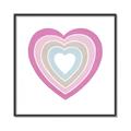 Picture of Heart Rainbow II _GroupedProduct_Square_Mini_ _GroupedProduct_Square_Canvas_Framed_