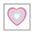 Picture of Heart Rainbow II _GroupedProduct_Square_Mini_ _GroupedProduct_Square_Canvas_Framed_