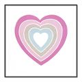 Picture of Heart Rainbow II _GroupedProduct_Square_Mini_ _GroupedProduct_Square_Canvas_Framed_