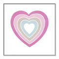 Picture of Heart Rainbow II _GroupedProduct_Square_Mini_ _GroupedProduct_Square_Canvas_Framed_