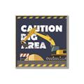 Picture of Caution Construction _GroupedProduct_Square_Mini_ _GroupedProduct_Square_Canvas_Framed_