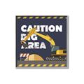Picture of Caution Construction _GroupedProduct_Square_Mini_ _GroupedProduct_Square_Canvas_Framed_
