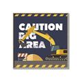 Picture of Caution Construction _GroupedProduct_Square_Mini_ _GroupedProduct_Square_Canvas_Framed_