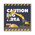 Picture of Caution Construction _GroupedProduct_Square_Mini_ _GroupedProduct_Square_Canvas_Framed_