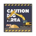 Picture of Caution Construction _GroupedProduct_Square_Mini_ _GroupedProduct_Square_Canvas_Framed_