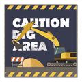 Picture of Caution Construction _GroupedProduct_Square_Mini_ _GroupedProduct_Square_Canvas_Framed_