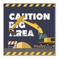 Picture of Caution Construction _GroupedProduct_Square_Mini_ _GroupedProduct_Square_Canvas_Framed_