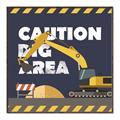 Picture of Caution Construction _GroupedProduct_Square_Mini_ _GroupedProduct_Square_Canvas_Framed_