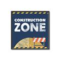Picture of Construction Zone _GroupedProduct_Square_Mini_ _GroupedProduct_Square_Canvas_Framed_