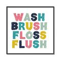 Picture of Wash Brush Floss II _GroupedProduct_Square_Mini_ _GroupedProduct_Square_Canvas_Framed_