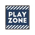 Picture of Play Zone Blue  _GroupedProduct_Square_Mini_ _GroupedProduct_Square_Canvas_Framed_