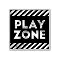 Picture of Play Zone Black  _GroupedProduct_Square_Mini_ _GroupedProduct_Square_Canvas_Framed_
