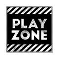 Picture of Play Zone Black  _GroupedProduct_Square_Mini_ _GroupedProduct_Square_Canvas_Framed_