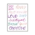 Picture of Be Funny  _GroupedProduct_Rectangle_Portrait_Mini_ _GroupedProduct_Rectangle_Portrait_Canvas_Framed_