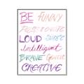 Picture of Be Funny  _GroupedProduct_Rectangle_Portrait_Mini_ _GroupedProduct_Rectangle_Portrait_Canvas_Framed_