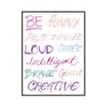 Picture of Be Funny  _GroupedProduct_Rectangle_Portrait_Mini_ _GroupedProduct_Rectangle_Portrait_Canvas_Framed_