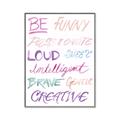 Picture of Be Funny  _GroupedProduct_Rectangle_Portrait_Mini_ _GroupedProduct_Rectangle_Portrait_Canvas_Framed_