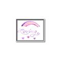 Picture of Loving Rainbow _GroupedProduct_Rectangle_Landscape_Mini_ _GroupedProduct_Rectangle_Landscape_Canvas_Framed_