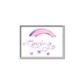 Picture of Loving Rainbow _GroupedProduct_Rectangle_Landscape_Mini_ _GroupedProduct_Rectangle_Landscape_Canvas_Framed_