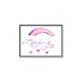Picture of Loving Rainbow _GroupedProduct_Rectangle_Landscape_Mini_ _GroupedProduct_Rectangle_Landscape_Canvas_Framed_