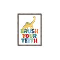 Picture of Brush Your Teeth _GroupedProduct_Rectangle_Portrait_Mini_ _GroupedProduct_Rectangle_Portrait_Canvas_Framed_