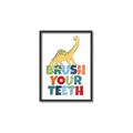 Picture of Brush Your Teeth _GroupedProduct_Rectangle_Portrait_Mini_ _GroupedProduct_Rectangle_Portrait_Canvas_Framed_