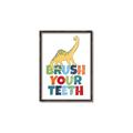 Picture of Brush Your Teeth _GroupedProduct_Rectangle_Portrait_Mini_ _GroupedProduct_Rectangle_Portrait_Canvas_Framed_