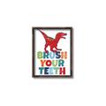 Picture of Brush Your Teeth Red Dino _GroupedProduct_Rectangle_Portrait_Mini_ _GroupedProduct_Rectangle_Portrait_Canvas_Framed_