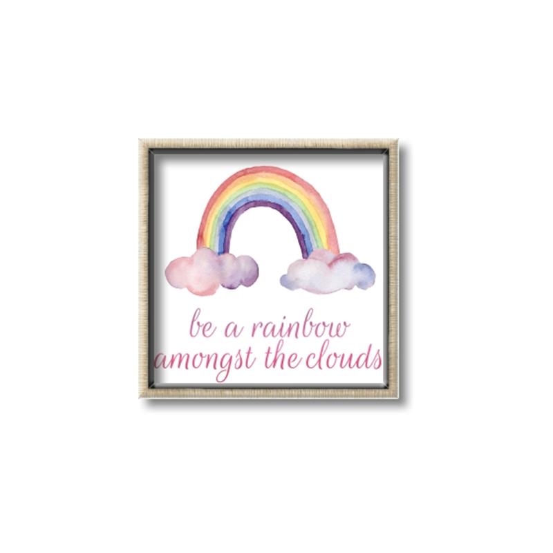 Picture of Rainbow Amongst the Clouds _GroupedProduct_Square_Mini_ _GroupedProduct_Square_Canvas_Framed_