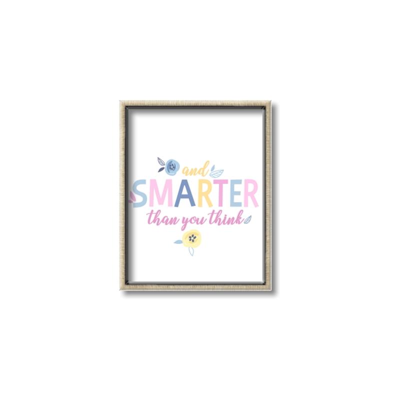 Picture of And Smarter Than _GroupedProduct_Rectangle_Portrait_Mini_ _GroupedProduct_Rectangle_Portrait_Canvas_Framed_