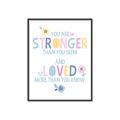 Picture of You Are Stronger _GroupedProduct_Rectangle_Portrait_Mini_ _GroupedProduct_Rectangle_Portrait_Canvas_Framed_