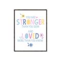 Picture of You Are Stronger _GroupedProduct_Rectangle_Portrait_Mini_ _GroupedProduct_Rectangle_Portrait_Canvas_Framed_