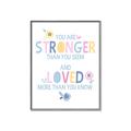 Picture of You Are Stronger _GroupedProduct_Rectangle_Portrait_Mini_ _GroupedProduct_Rectangle_Portrait_Canvas_Framed_