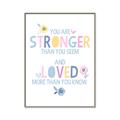 Picture of You Are Stronger _GroupedProduct_Rectangle_Portrait_Mini_ _GroupedProduct_Rectangle_Portrait_Canvas_Framed_