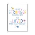 Picture of You Are Stronger _GroupedProduct_Rectangle_Portrait_Mini_ _GroupedProduct_Rectangle_Portrait_Canvas_Framed_