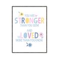 Picture of You Are Stronger _GroupedProduct_Rectangle_Portrait_Mini_ _GroupedProduct_Rectangle_Portrait_Canvas_Framed_