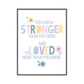 Picture of You Are Stronger _GroupedProduct_Rectangle_Portrait_Mini_ _GroupedProduct_Rectangle_Portrait_Canvas_Framed_