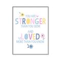 Picture of You Are Stronger _GroupedProduct_Rectangle_Portrait_Mini_ _GroupedProduct_Rectangle_Portrait_Canvas_Framed_