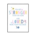 Picture of You Are Stronger _GroupedProduct_Rectangle_Portrait_Mini_ _GroupedProduct_Rectangle_Portrait_Canvas_Framed_