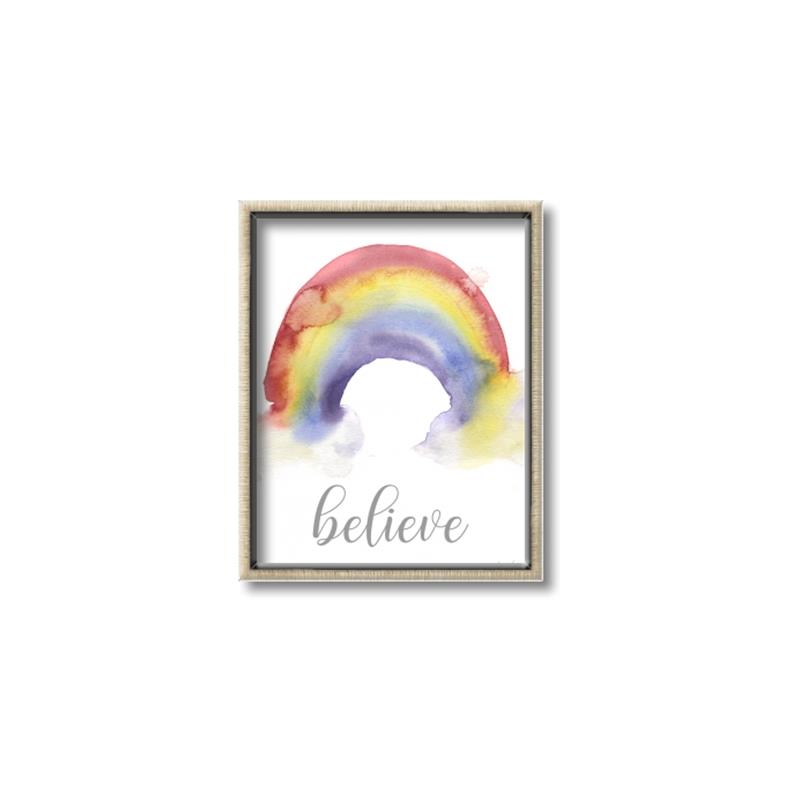 Picture of Believe in Rainbow _GroupedProduct_Rectangle_Portrait_Mini_ _GroupedProduct_Rectangle_Portrait_Canvas_Framed_