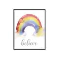 Picture of Believe in Rainbow _GroupedProduct_Rectangle_Portrait_Mini_ _GroupedProduct_Rectangle_Portrait_Canvas_Framed_