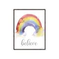Picture of Believe in Rainbow _GroupedProduct_Rectangle_Portrait_Mini_ _GroupedProduct_Rectangle_Portrait_Canvas_Framed_