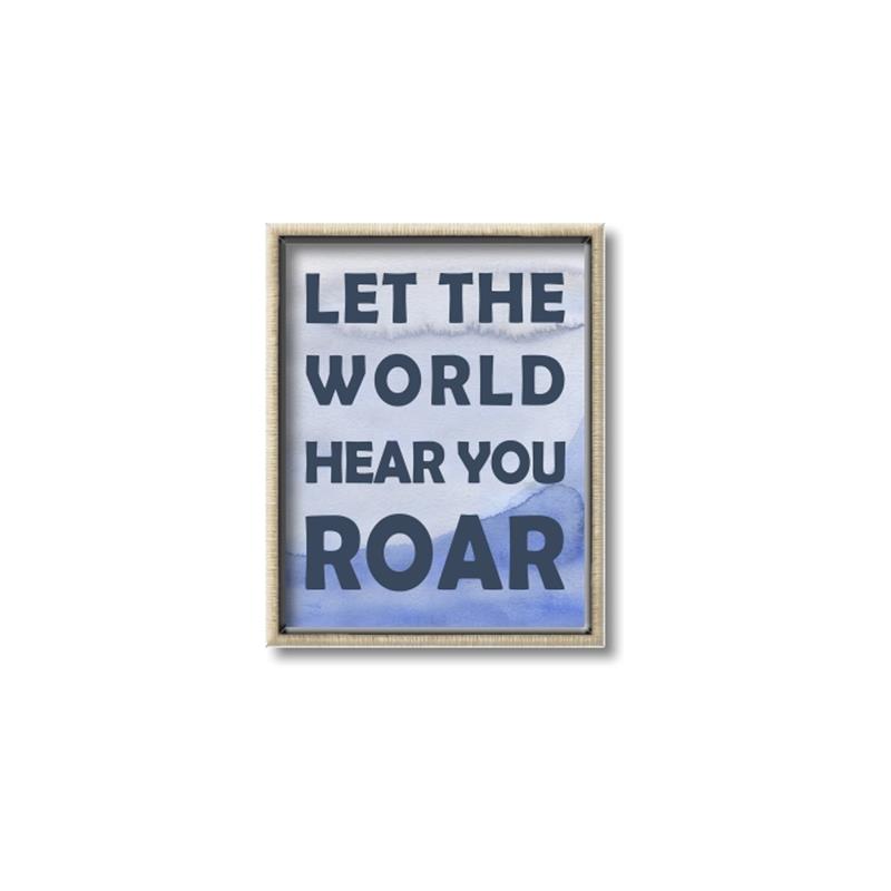 Picture of Let the World Hear You Dino _GroupedProduct_Rectangle_Portrait_Mini_ _GroupedProduct_Rectangle_Portrait_Canvas_Framed_